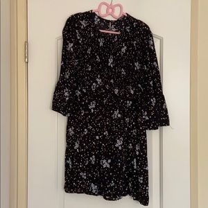 Zara Star Flower Pattern Dress Size L